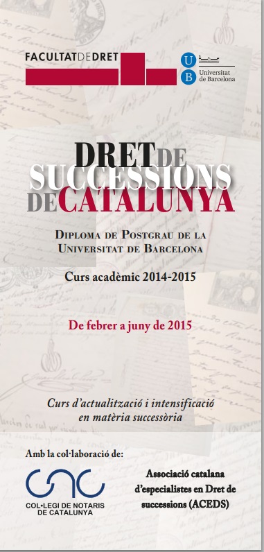 Curs d’actualització i intensificació en matèria successòria.