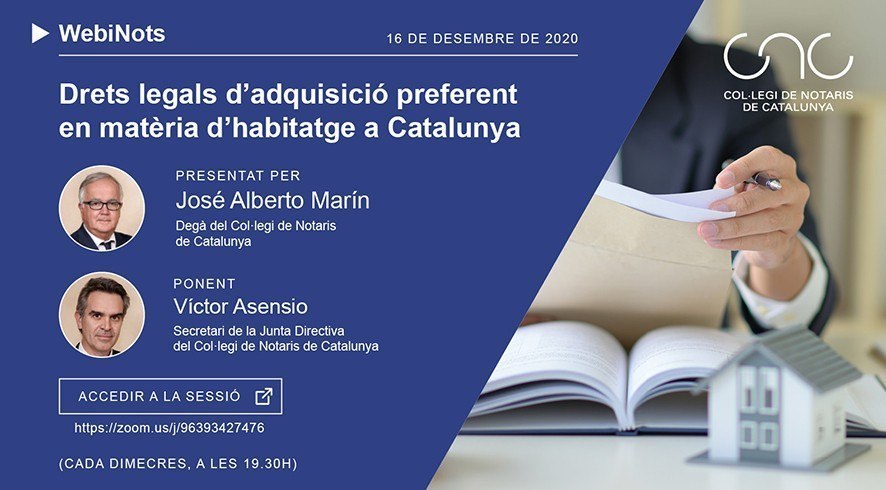 Drets legals d’adquisició preferent en matèria de d’habitatge a Catalunya