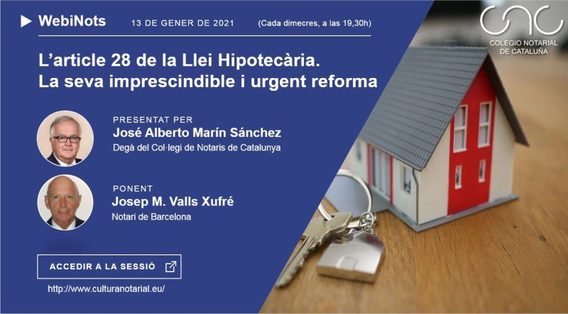 L’article 28 de la Llei Hipotecària La seva imprescindible i urgent reforma
