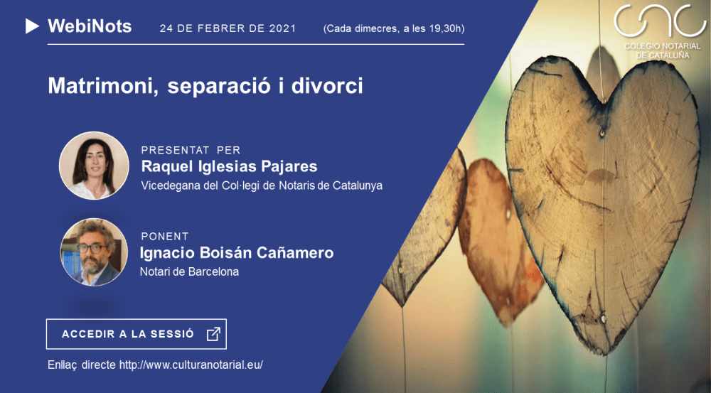 Matrimoni, separació i divorci