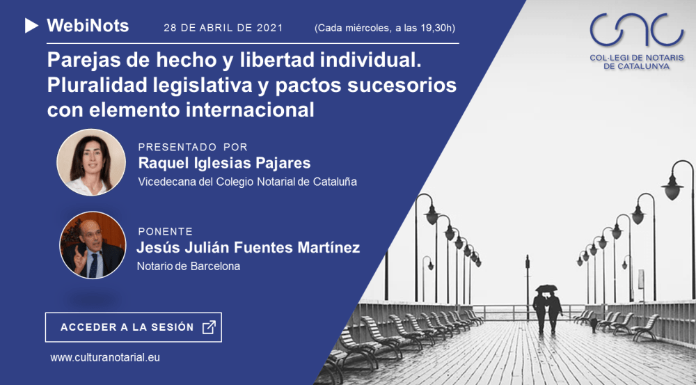 Parejas de hecho y libertad individual. Pluralidad legislativa y pactos sucesorios con elemento internacional