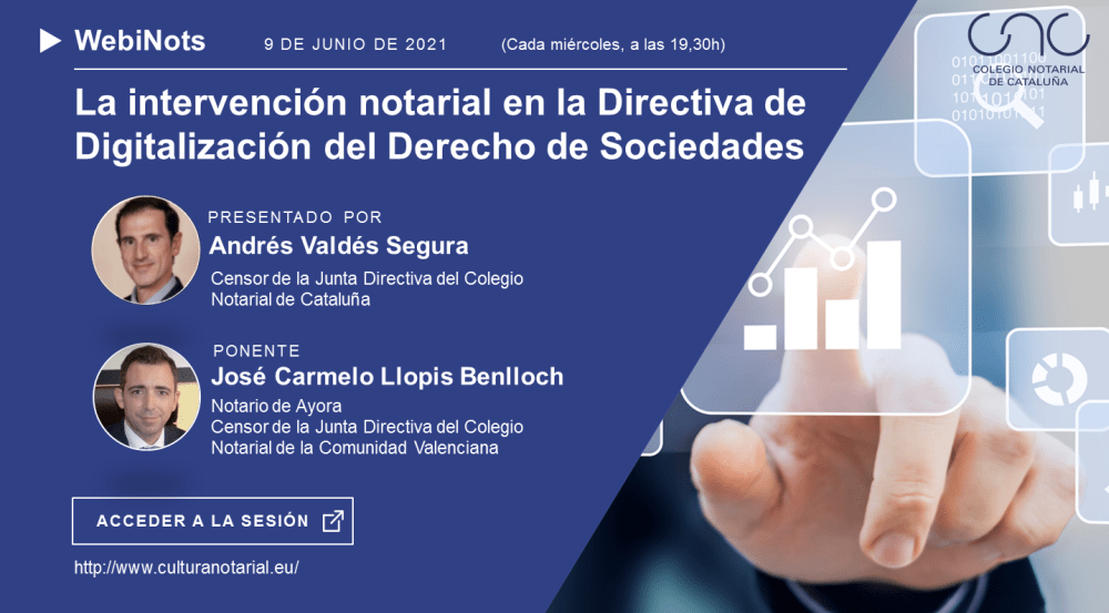 La intervención notarial en la Directiva de Digitalización del Derecho de Sociedades