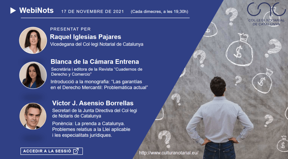 Introducció a la monografia: “Las garantías en el Derecho Mercantil: Problemática actual” – La prenda a Catalunya. Problemes relatius a la Llei aplicable i les especialitats jurídiques.