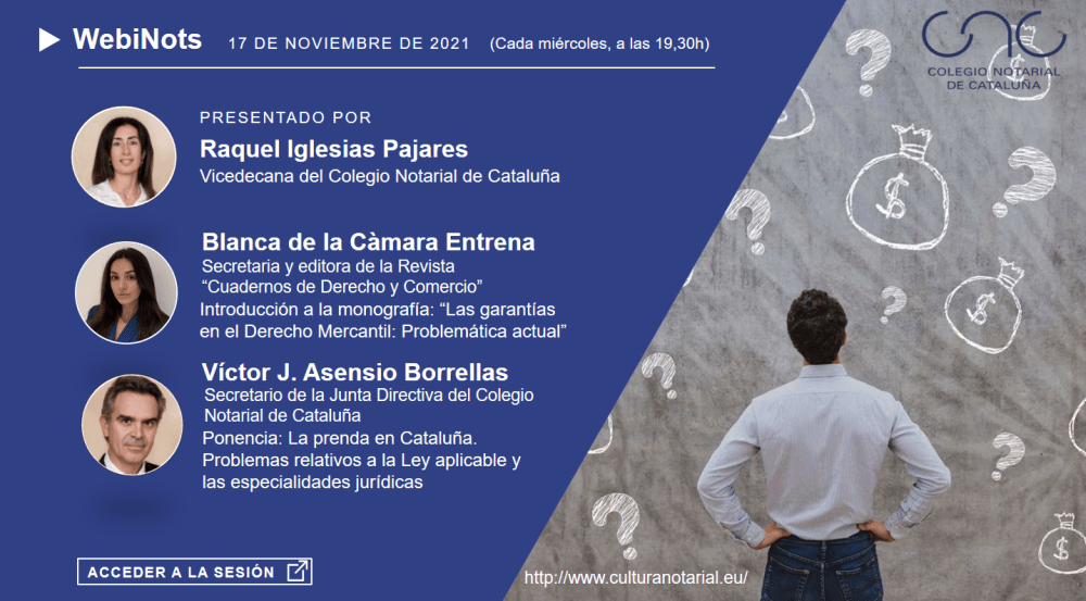 Introducción a la monografía: “Las garantías en el Derecho Mercantil: Problemática actual” – La prenda en Cataluña. Problemas relativos a la Ley aplicable y las especialidades jurídicas.