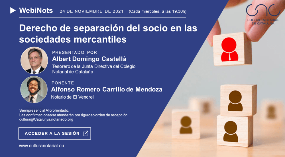 Derecho de separación del socio en las sociedades mercantiles