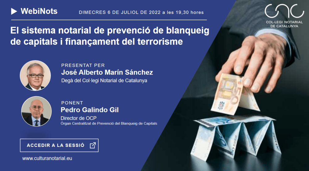 El sistema notarial de prevenció de blanqueig de capitals i finançament del terrorisme