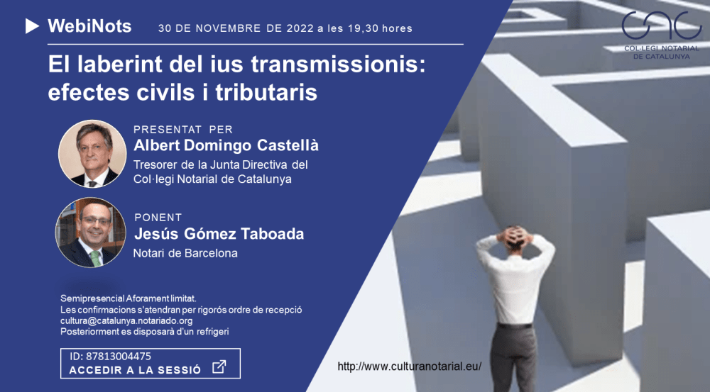 El laberint del ius transmissionis: efectes civils i tributaris