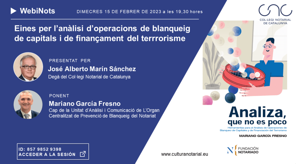 Eines per l’anàlisi d’operacions de blanqueig de capitals i de finançament del terrrorisme