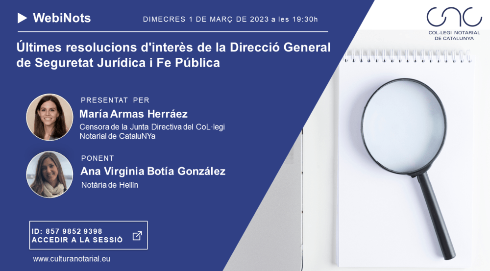 Últimes resolucions d’interès de la Direcció General de Seguretat i Fe pública