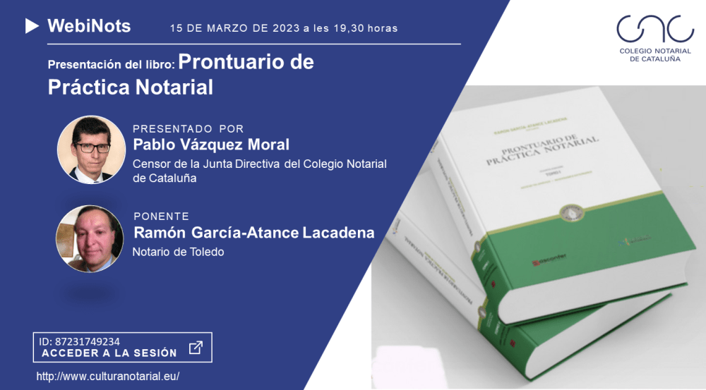 Presentación del libro: Prontuario de Práctica Notarial