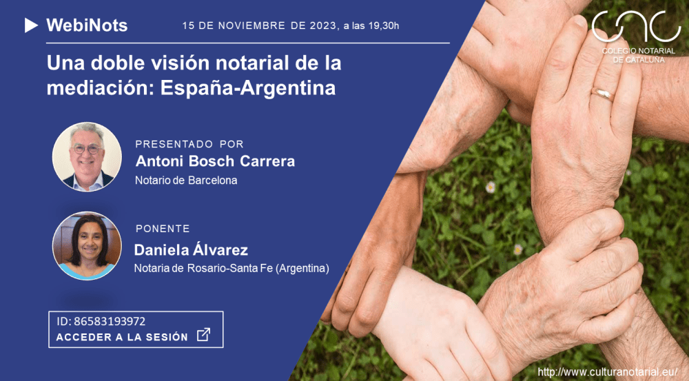 Una doble visión notarial de la mediación: España-Argentina