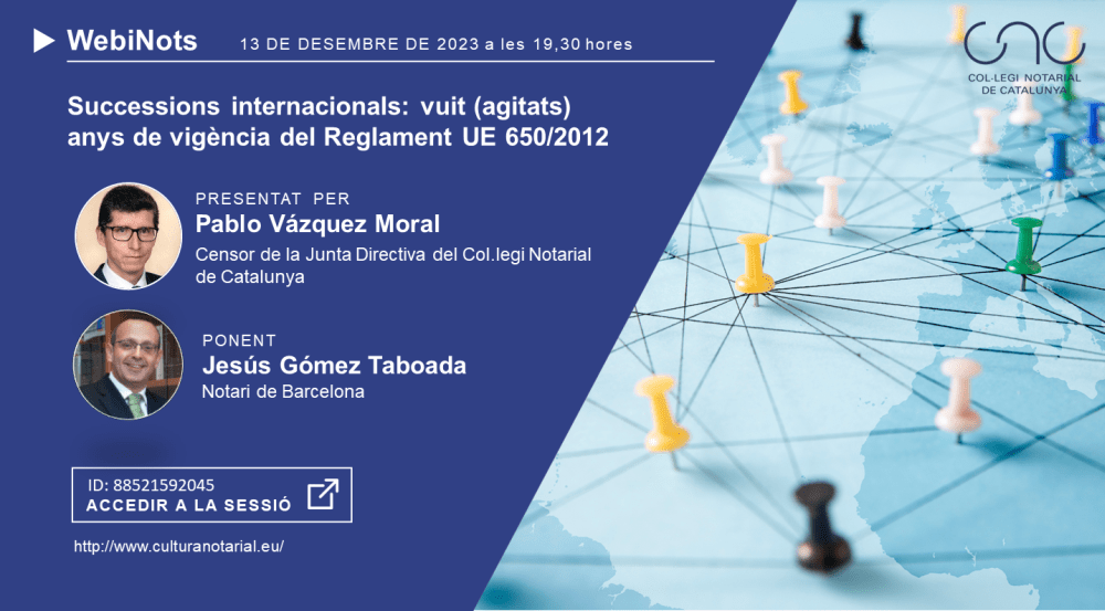 Successions internacionals: vuit (agitats) anys de vigència del Reglament 650/2012