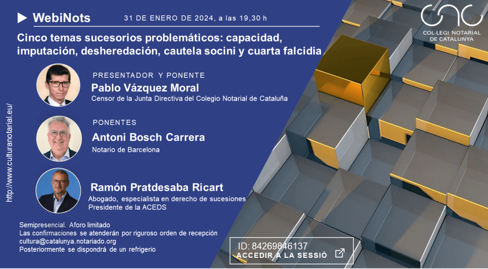 Cinco temas sucesorios problemáticos: capacidad, imputación, desheredación, cautela socini y cuarta falcidia