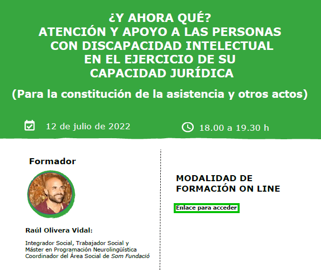 ¿Y ahora qué? Atención y apoyo a las personas con discapacidad intelectual en el ejercicio de su capacidad jurídica