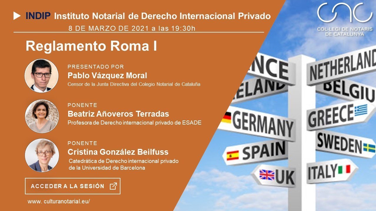 INDIP – Reglamento Roma I