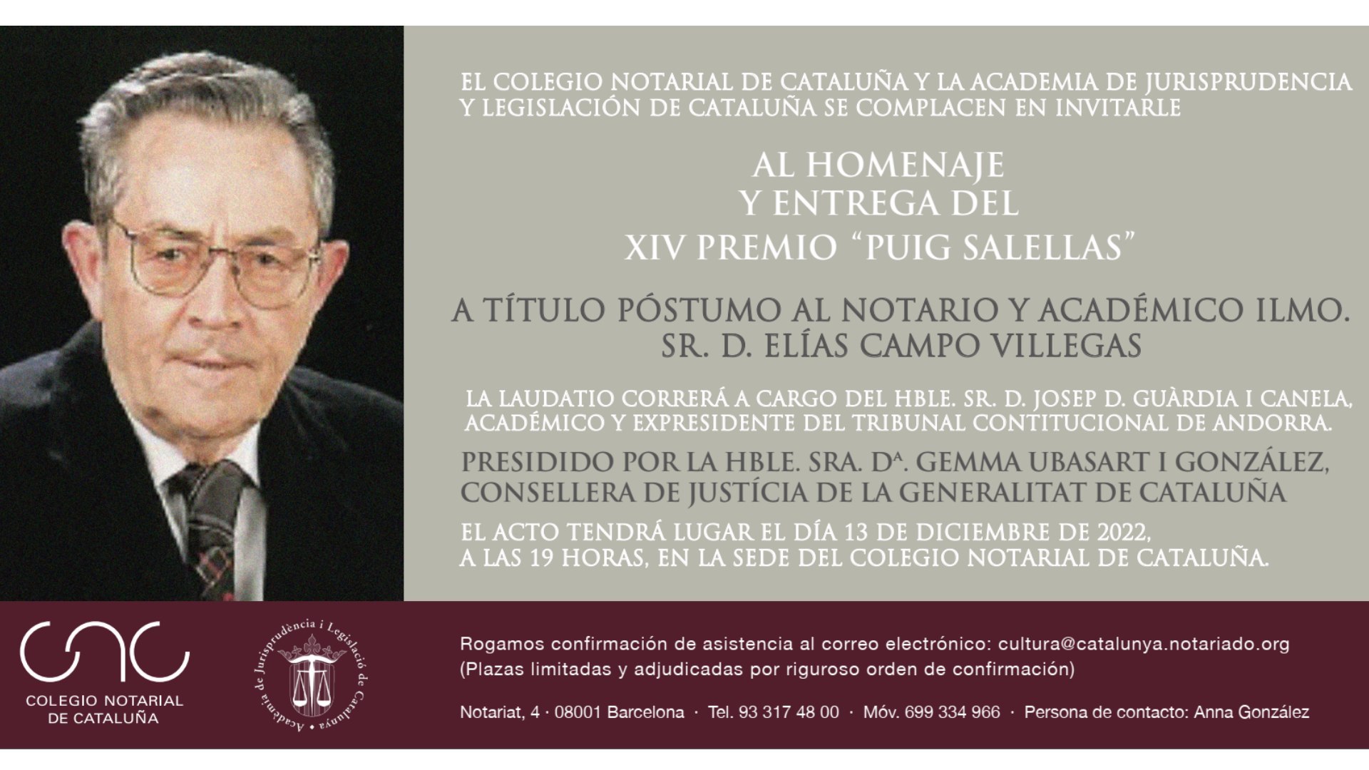 XIV Premio Puig Salellas