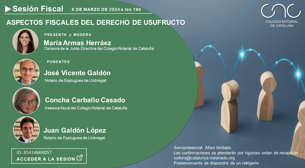 Sesión Fiscal – Aspectos fiscales del derecho de usufructo