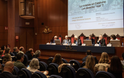 Profesionales del mundo jurídico e inmobiliario de Cataluña reclaman consenso político y un pacto de Estado para hacer frente a la problemática del sector inmobiliario