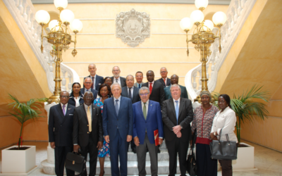 Visita de una delegación de presidentes de notariados africanos al Colegio Notarial de Cataluña