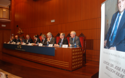 El Colegio Notarial de Cataluña rinde homenaje a José Félix Belloch Julbe
