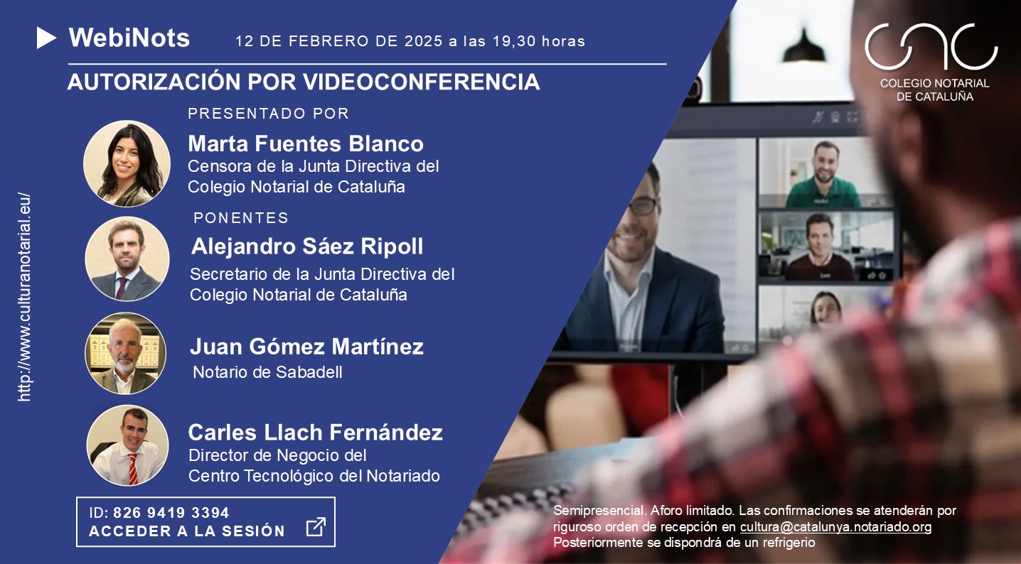 WebiNots «Autorización por videoconferencia»