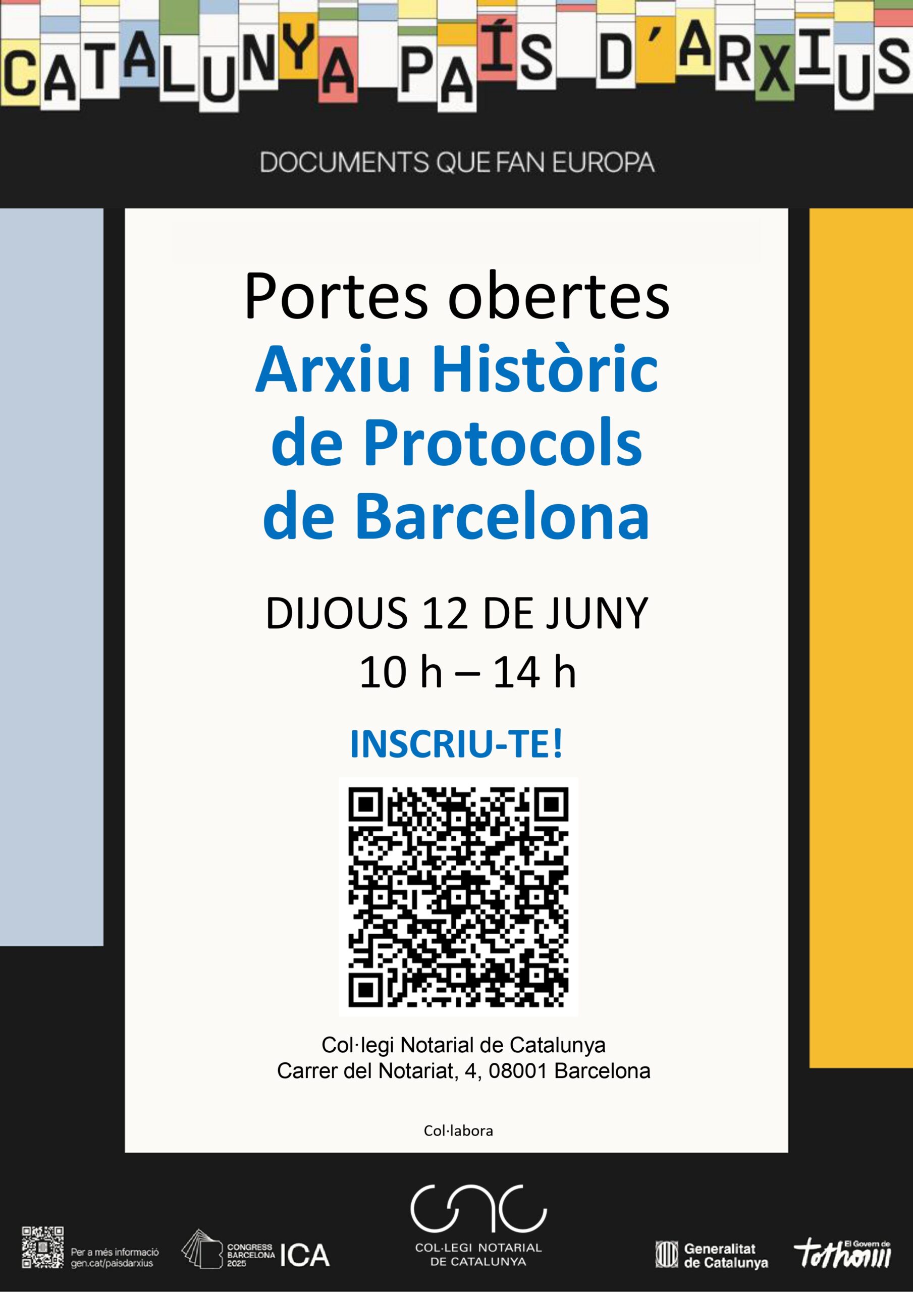 Portes obertes de l’Arxiu Històric de Protocols de Barcelona