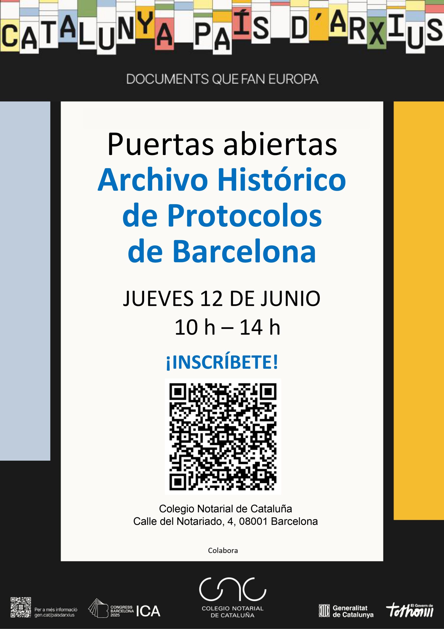 Puertas abiertas del Archivo Histórico de Protocolos de Barcelona