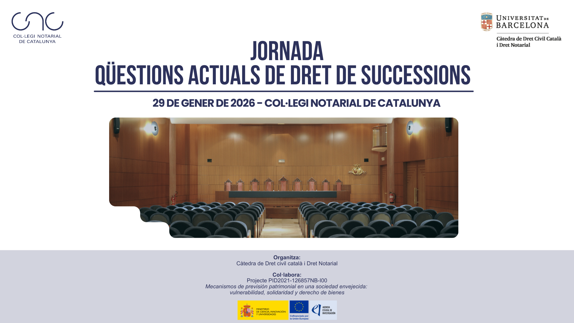 Jornada: Qüestions actuals de Dret de Successions